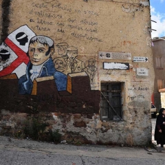 Graffitied walls, Sardinia